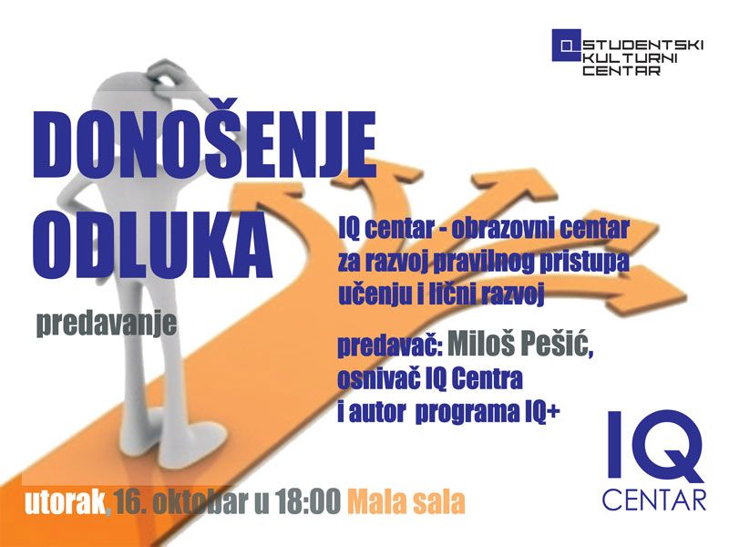 IQ Centar u SKC-u: Donošenje odluka