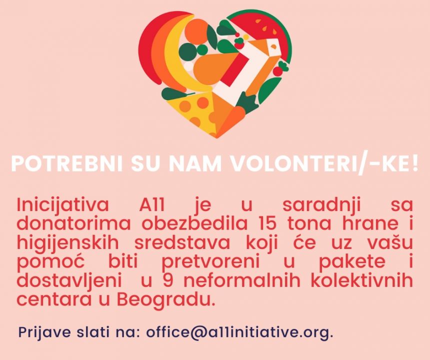 Inicijativa A11 traži volontere/ke