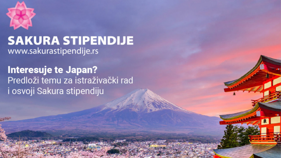 Otvoren 11. konkurs za Sakura stipendije 