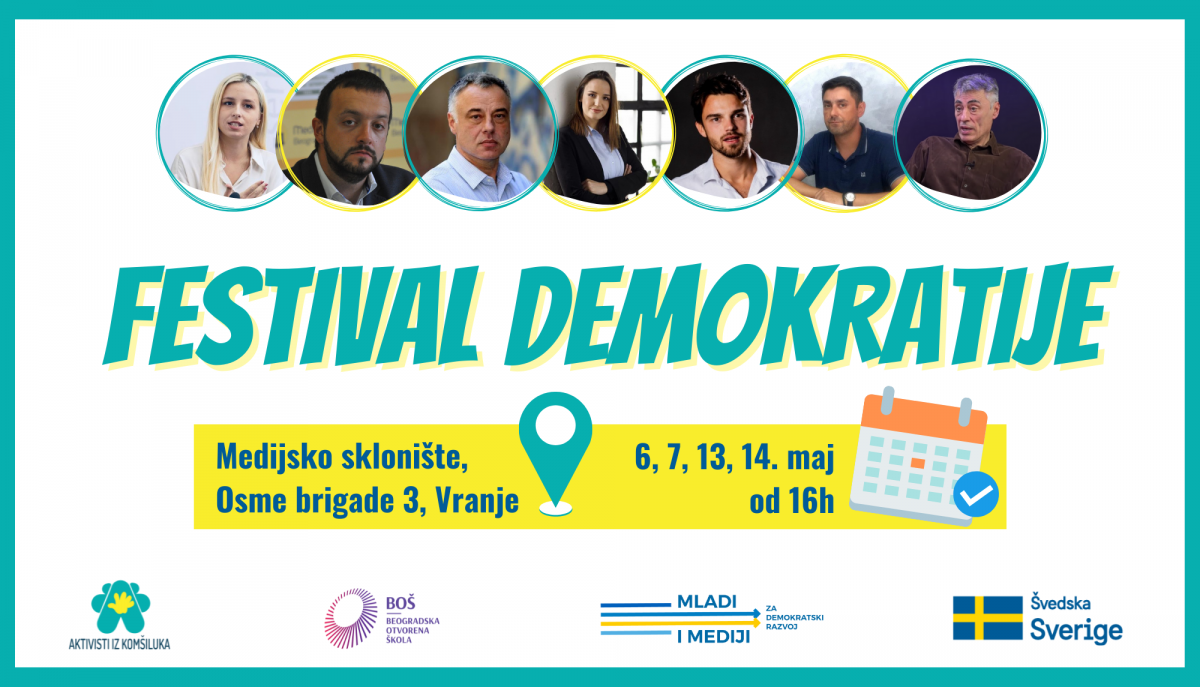 Festival demokratije naredna dva vikenda u Vranju