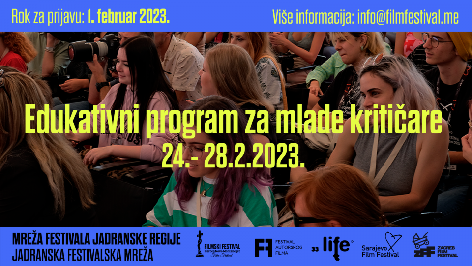  Edukativni program za mlade kritičare u okviru Mreže festivala Jadranske regije