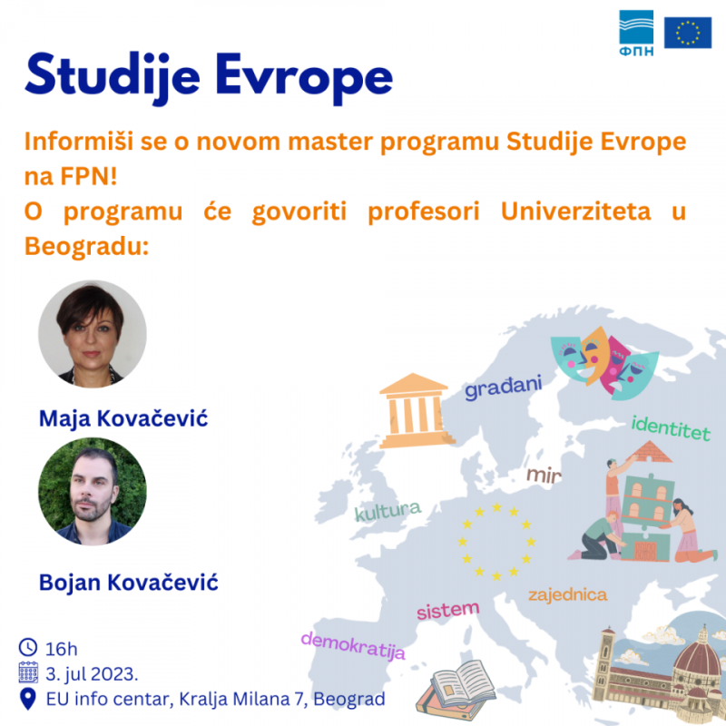 Studije Evrope - Novi master program na Fakultetu političkih nauka!