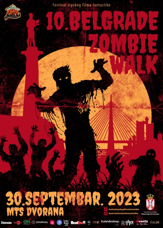 Deseti beogradski Zombie Walk u okviru programa 17. Festivala srpskog filma fantastike