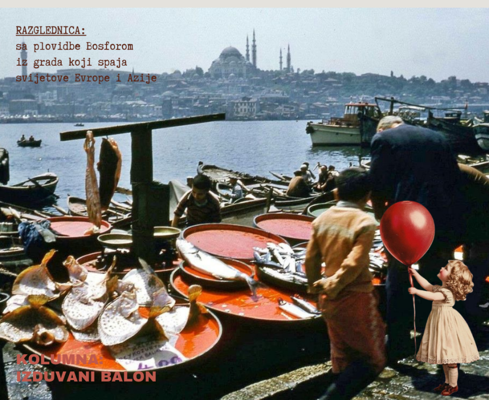 Razglednica, Istanbul: Gledanje nizvodno