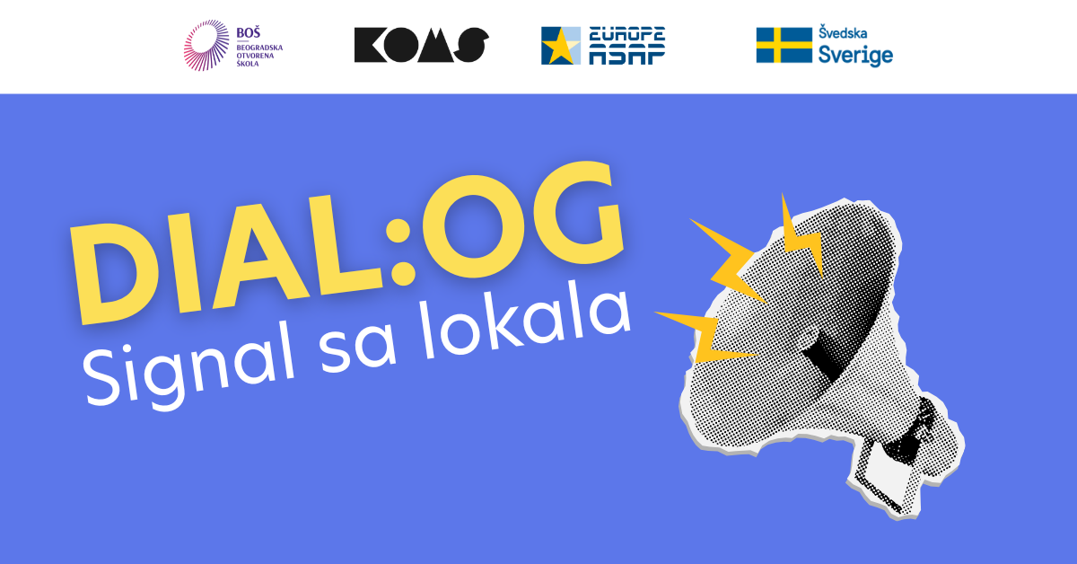Javni poziv za učešće za neformalne grupe mladih na programu „DIAL:OG – Signal sa lokala!“