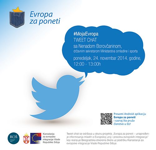 Tweet chat #MojaEvropa sa Nenadom Borovčaninom