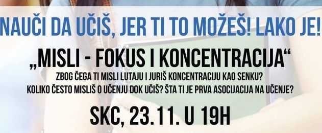 MISLI – fokus i koncentracija