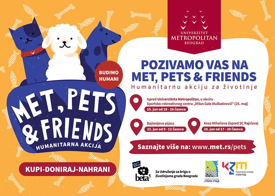 Met, Pets & Friends - Humanitarna akcija u Knez Mihailovoj