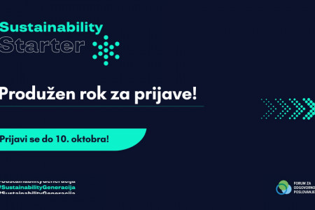 Rok za Sustainability Starter produžen do 10. oktobra