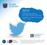 Tweet chat #MojaEvropa sa Nenadom Borovčaninom